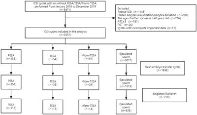 Clinical and Neonatal Outcomes of Children Born After ICSI With or Without Surgically Acquired Sperm: A Retrospective Cohort Study